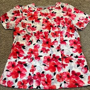 Floral Scrub Top